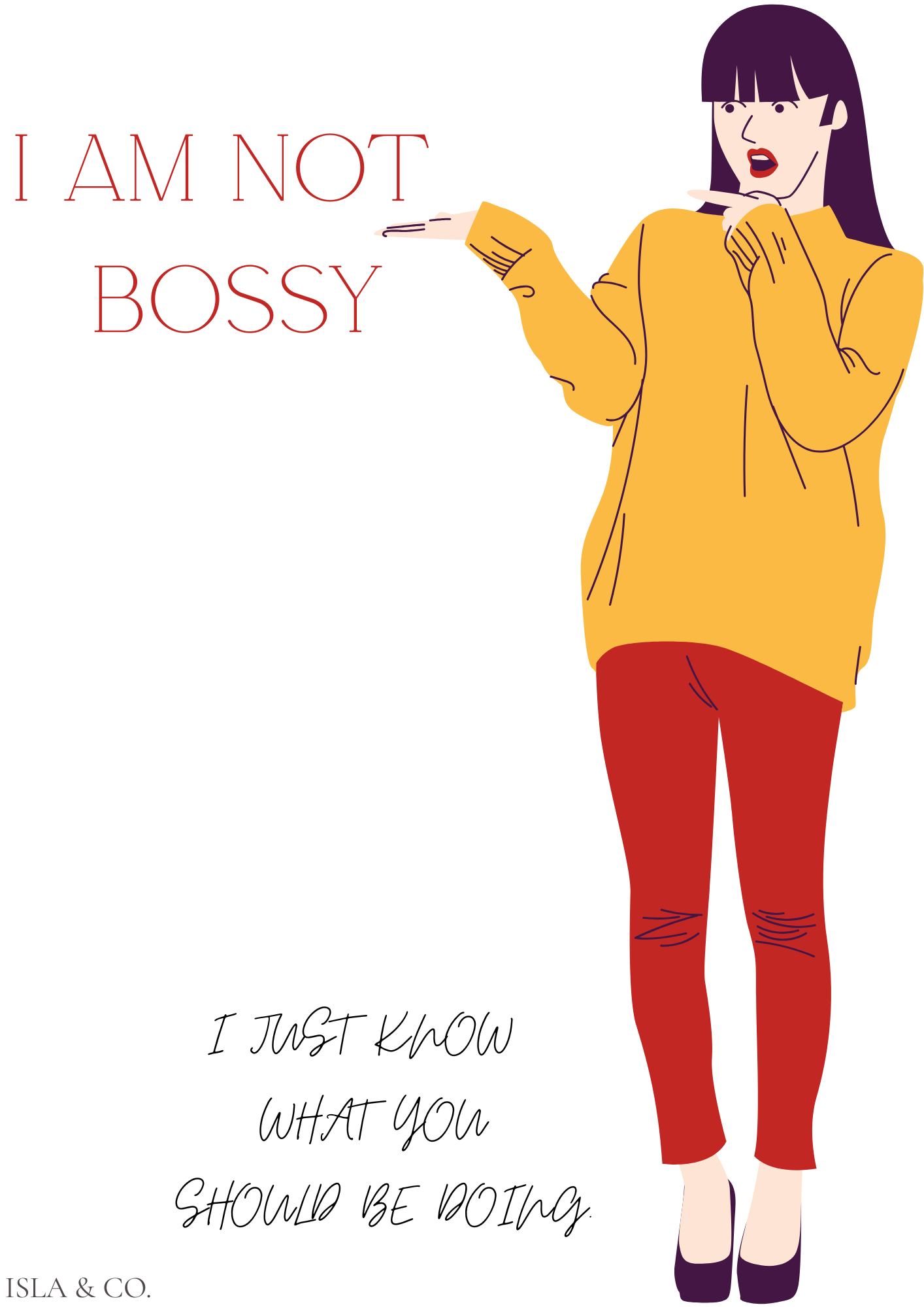 I Am Not Bossy Tote